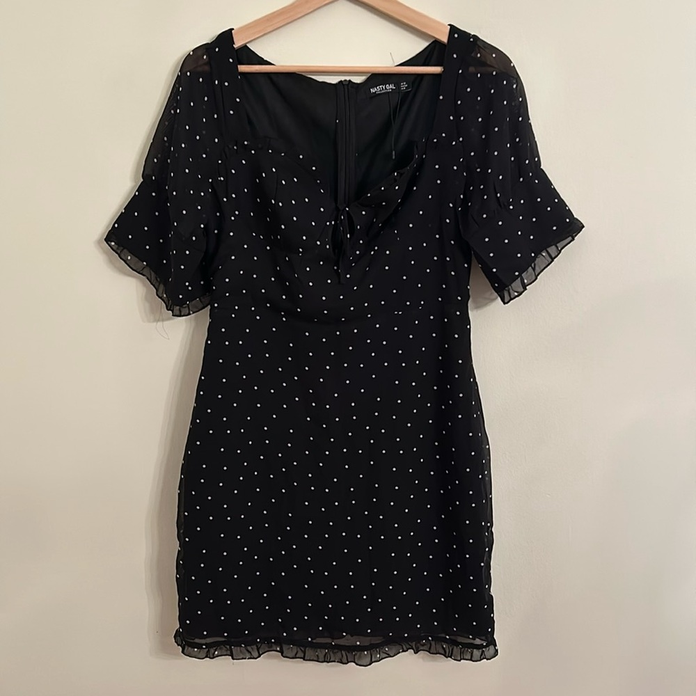 Black and White dot dress